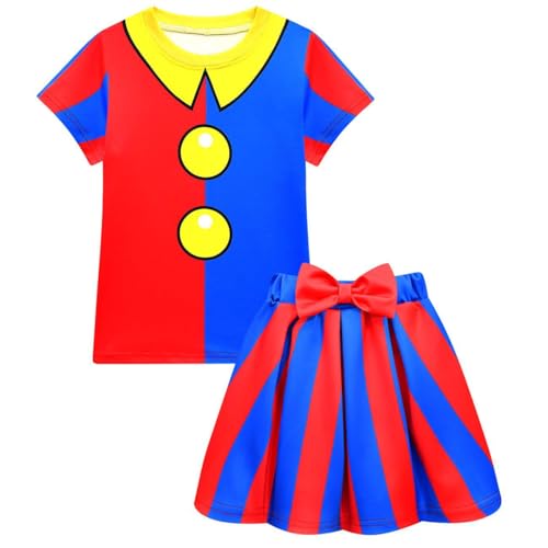 Cimefi Pomni Kostüm für Mädchen Clown Rock Dress Up Party Outfit von Cimefi