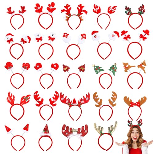 Cindeer 24 Stück Weihnachtshaarreifen für Erwachsene Weihnachtsmann Rentier Haarreifen Weihnachtsbaum Haarbänder für Weihnachten Party Mitgebsel Kostüm Accessoires Cindeer 24 Stück Weihnachtshaarreifen für Erwachsene Weihnachtsmann Rentier Haarreifen Weihnachtsbaum Haarbänder für Weihnachten Party Mitgebsel Kostüm Accessoires von Cindeer