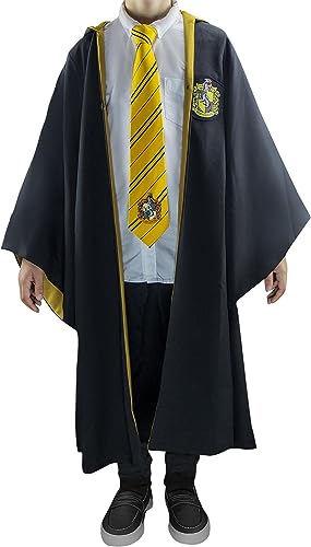 Cinereplicas Harry Potter - Hogwarts Robe Slytherin/Gryffindor/Ravenclaw/Hufflepuff - XS/S/M/L/XL - Official License (S, Hufflepuff) von Cinereplicas