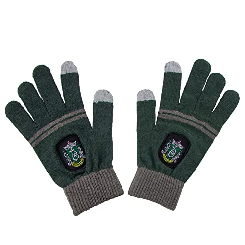 Cinereplicas Harry Potter - Handschuhe Touchscreen Slytherin - Offizielle Lizenz von Cinereplicas