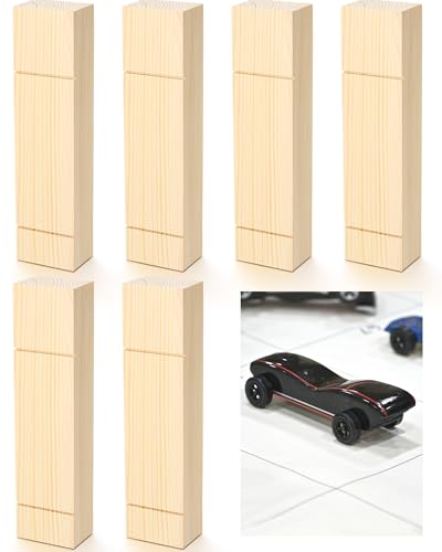 Cinnvoice 6 Stück Derby Car Body Kompatibel mit Pinewood Derby Cars Vorgeschnittene Derby Cars Karosserie Vorgebohrte Achslöcher Derby Car Kit für DIY Cut Shape Derby Cars to Race Cinnvoice 6 Stück Derby Car Body Kompatibel mit Pinewood Derby Cars Vorgeschnittene Derby Cars Karosserie Vorgebohrte Achslöcher Derby Car Kit für DIY Cut Shape Derby Cars to Race von Cinnvoice