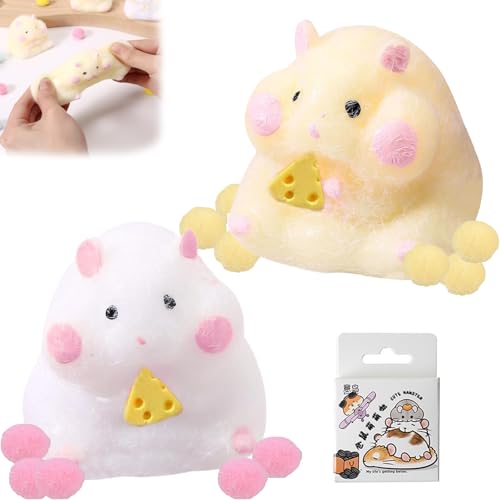Hamster Squishy 2 Stück Squeeze Bliss Hamster Cartoon-Hamster Squeeze Toy Hamster Toy with Cheese Geeignet für Kinder und Erwachsene zum Stressabbau mit Aufklebern 1 Box Hamster Squishy 2 Stück Squeeze Bliss Hamster Cartoon-Hamster Squeeze Toy Hamster Toy with Cheese Geeignet für Kinder und Erwachsene zum Stressabbau mit Aufklebern 1 Box von Cinsersr