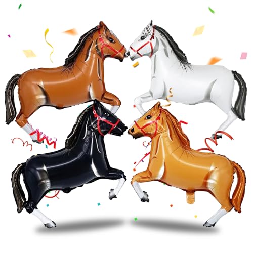 Pferde Deko Geburtstag 4 Stück Pferde Luftballon Folienballon Pferd Luftballon Pferd Pferdeballons für Babypartys Cowboy-Motto-Partydekorationen Pferdedekoration für Kindergeburtstag Pferde Deko Geburtstag 4 Stück Pferde Luftballon Folienballon Pferd Luftballon Pferd Pferdeballons für Babypartys Cowboy-Motto-Partydekorationen Pferdedekoration für Kindergeburtstag von Cinsersr