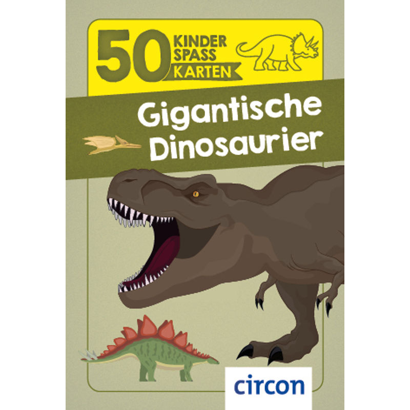 50 Kinderspaßkarten / Gigantische Dinosaurier von Circon
