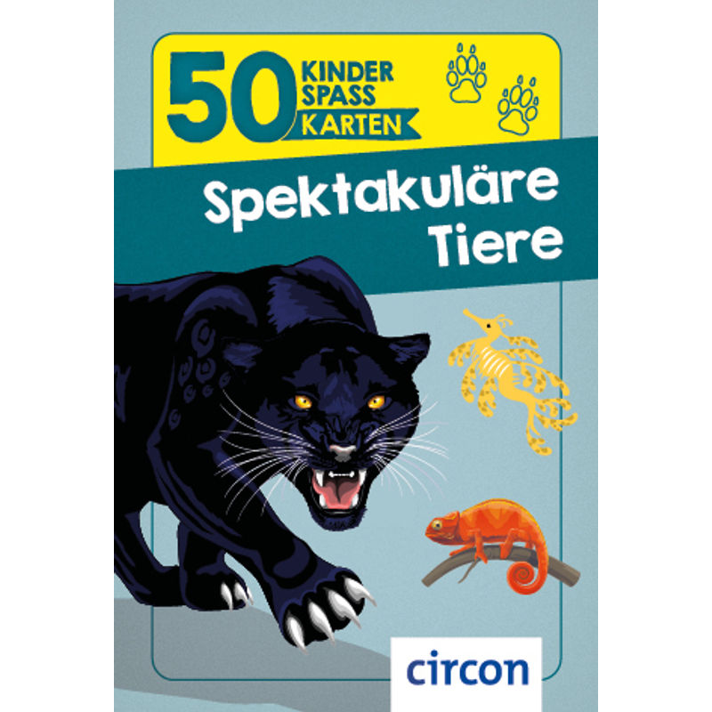 50 Kinderspaßkarten / Spektakuläre Tiere von Circon