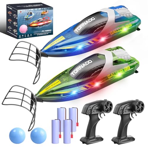 Cirmine RC-Boot mit Doppelpropeller und Farblichtern, 2 Geschwindigkeitsmodi, EIN-Tasten-Flip-Recovery, 15 km/h, wiederaufladbares ferngesteuertes Boot für Kinder und Anfänger Cirmine RC-Boot mit Doppelpropeller und Farblichtern, 2 Geschwindigkeitsmodi, EIN-Tasten-Flip-Recovery, 15 km/h, wiederaufladbares ferngesteuertes Boot für Kinder und Anfänger von Cirmine
