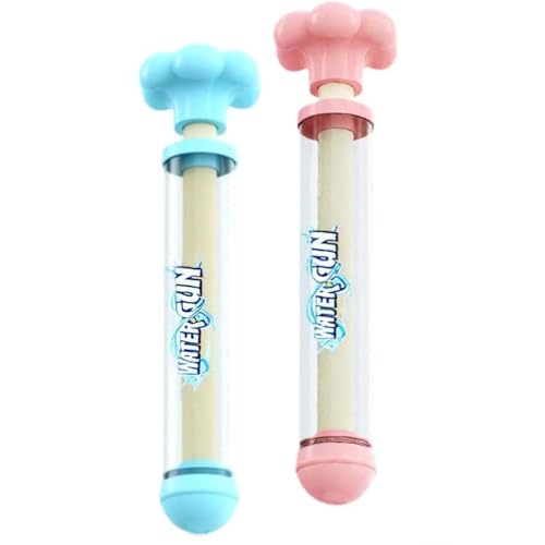 Cisimia 2pcs Feuerwerk Wasserpistole Feuerwerk Wasserspritzpistole Romantisches Wasserpistole Spielzeug für Partys, Konzerte, Wasserfestivals, Poolpartys, Familienfeiern (Rosa+Blau) von Cisimia