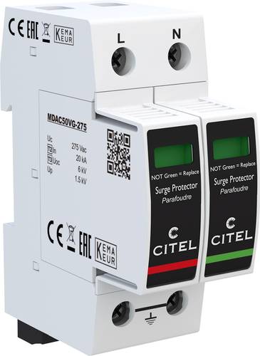 Citel 821130242 DAC50VGS-11-275 Kombiableiter Überspannungsschutz für: Verteilerschrank 50 kA 1St. von Citel