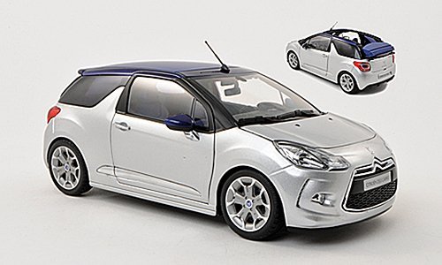 Citroen DS3 Cabrio, silber , 2013, Modellauto, Fertigmodell, Norev 1:18 von Citroen