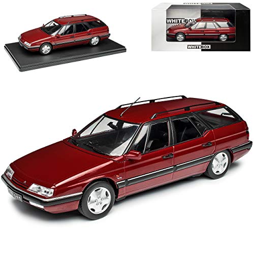 Citroen XM Break Kombi Rot Metallic 1989-2000 1/24 Whitebox Modell Auto mit individiuellem Wunschkennzeichen von Citroen