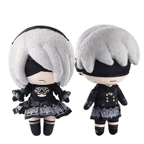2pcs Anime 9S 2B Plüsch Figur 9Syorha Anime Weich Gefüllt 23cm 2Byorha Manga Plüschies Baumwolle Kissen Pelzige Umarmung Kissen Dekoration Sammlerstück Geschenk 2pcs Anime 9S 2B Plüsch Figur 9Syorha Anime Weich Gefüllt 23cm 2Byorha Manga Plüschies Baumwolle Kissen Pelzige Umarmung Kissen Dekoration Sammlerstück Geschenk von Ciyoulio