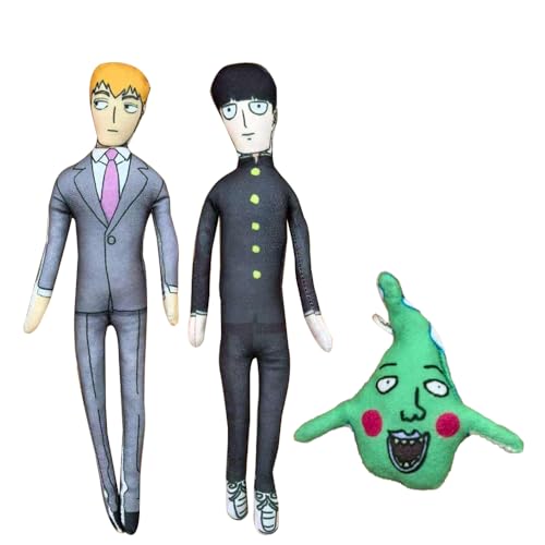 Ciyoulio 3 Stück Kageyama Shigeo Anime Stofffigur, abstrakte Figur, Dimple/Reigen Arataka, lustige Plüschfigur, drehbar, Wurfkissen, Anhänger, Heimdekoration, Geschenk Ciyoulio 3 Stück Kageyama Shigeo Anime Stofffigur, abstrakte Figur, Dimple/Reigen Arataka, lustige Plüschfigur, drehbar, Wurfkissen, Anhänger, Heimdekoration, Geschenk von Ciyoulio