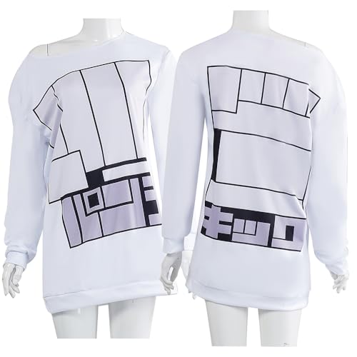 Ciyoulio Anime Ayase Momo Cosplay Kostüme Ayase Momo Weiß Langes Sweatshirt Homewear Outfit Halloween Karneval Party Damen Uniform von Ciyoulio