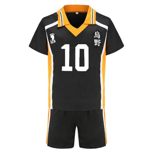 Ciyoulio Haikyuu Cosplay Trikot Karasuno Shoyo Hinata Tobio Kageyama Cosplay Uniform Anime Trikot 9/10, Halloween Kostüm Anime Jersey Sportkleidung Ciyoulio Haikyuu Cosplay Trikot Karasuno Shoyo Hinata Tobio Kageyama Cosplay Uniform Anime Trikot 9/10, Halloween Kostüm Anime Jersey Sportkleidung von Ciyoulio