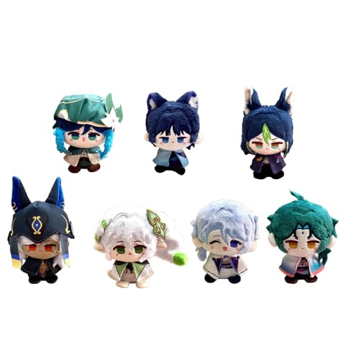 Ciyoulio Kamisato Ayato Plüschfigur, Spielfigur, Wanderer, Shen He Figur, Anime, Plüschfigur, Kissen, Plüschanhänger, Heimdekoration, Geschenk, 7 Stück Ciyoulio Kamisato Ayato Plüschfigur, Spielfigur, Wanderer, Shen He Figur, Anime, Plüschfigur, Kissen, Plüschanhänger, Heimdekoration, Geschenk, 7 Stück von Ciyoulio