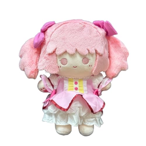 Ciyoulio Kaname Madoka Plüschfigur, Anime, weiche gefüllte Figur, PP-Baumwolle, gefüllte Plüschfigur, Cartoon-Figur, Kissen, Überwurfkissen, Sofa, Schlafzimmer, Auto, Dekoration, Geschenk, 20 cm von Ciyoulio