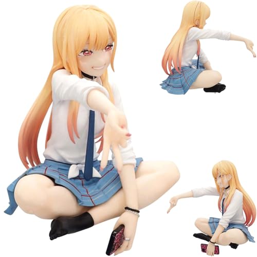Ciyoulio Kitagawa Marin Anime Figur Stil der Schuluniform Aktionsfiguren Nettes Mädchen PVC Charakter Modell Cartoon Statue Desktop Dekoration Geschenke 10CM von Ciyoulio