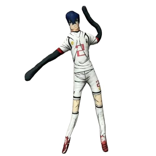 Ciyoulio Seishiro Nagi Stofffigur Bachira Meguru/Isagi Yoichi Lustige Cartoon-Figur Drehbare Gliedmaßen Plüschfigur Lustiges Kissen Kissen Sofa Bett Dekoration Geschenk 28 cm von Ciyoulio