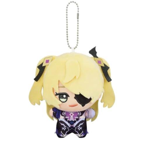 Fischl Anime gefüllte stehende Manga Charakter niedliche PP Baumwolle Stoff Anhänger Schlüsselanhänger Auto Tasche Dekoration 10CM von Ciyoulio