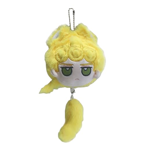 JJBA Ainime Plüschfiguren, Jotaro Josef, Anime, Giorno Giovanna, weiche gefüllte Figur, niedlicher Plüschanhänger, Überwurfkissen, Tasche, Charm, Heimdekoration, Geschenk, 10 cm von Ciyoulio