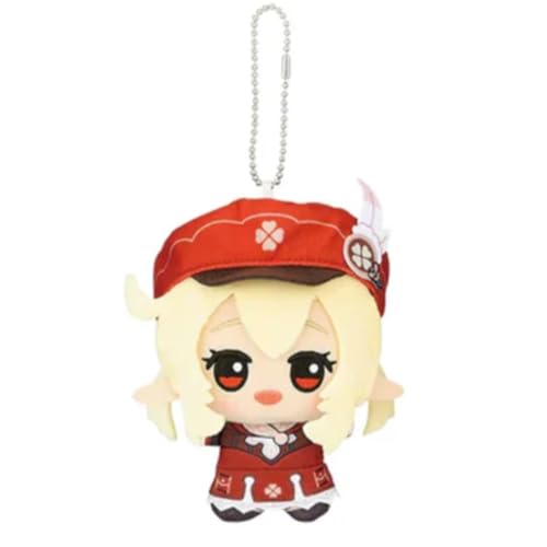 Klee Anime gefüllte stehende Manga Charakter niedliche PP Baumwolle Stoff Anhänger Schlüsselanhänger Auto Tasche Dekoration 10CM von Ciyoulio