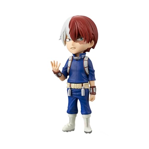 MHA Todoroki Shouto Anime Q Figur Modell stehende Pose Statue Niedliche PVC Charakter Action Figuren Cartoon Desktop Dekoration Geschenke 7CM von Ciyoulio