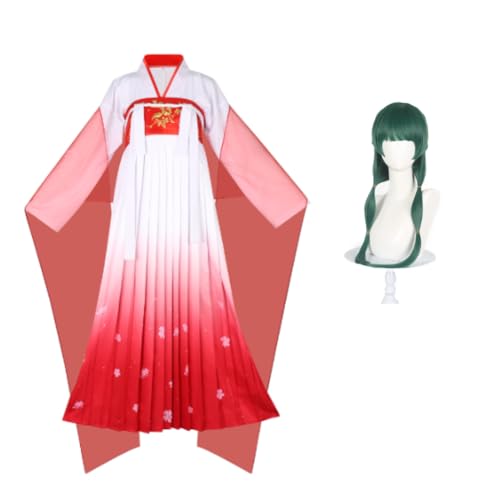 Maomao Cosplay Kostüm Maomao Rollenspiel Rotes Kleid Hanfu Komplettes Set Damen Outfits Anime Karneval Halloween Kostüm von Ciyoulio