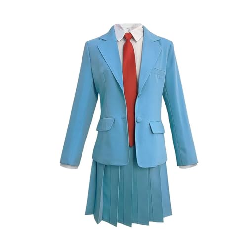 Mitsumi Iwakura Cosplay-Kostüm, Blau, JK, Schuluniform, komplettes Set, Anime, Cosplay, Uniform, Alltag, Halloween, Party, Verkleidungskostüm von Ciyoulio