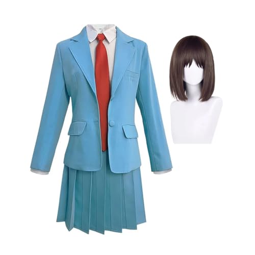 Mitsumi Iwakura Cosplay-Kostüm, Blau, JK, Schuluniform, komplettes Set, Anime, Cosplay, Uniform, Alltag, Halloween, Party, Verkleidungskostüm von Ciyoulio
