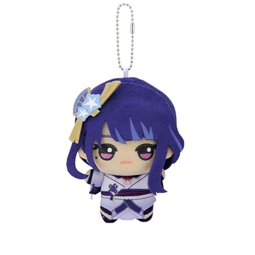 Raiden Ei Anime gefüllte stehende Manga Charakter niedliche PP Baumwolle Stoff Anhänger Schlüsselanhänger Auto Tasche Dekoration 10CM von Ciyoulio