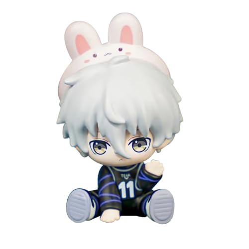 Seishiro Nagi Action Figur Anime Q Figur Sitzende Pose Statue Mini Modell 8CM PVC Cartoon Figurine Collectibles Sammelgeschenke von Ciyoulio
