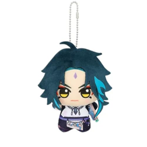 Xiao Anime gefüllte stehende Manga Charakter niedliche PP Baumwolle Stoff Anhänger Schlüsselanhänger Auto Tasche Dekoration 10CM von Ciyoulio