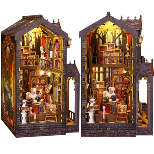 Cjeuxnr DIY Book Nook Kit, 3D Wooden Puzzle Dollhouse Kit Booknook Miniature Kit DIY Book Nook Kits for Adults and Teens Tiny House Bookshop Memories Model Kits DIY Kits for Gift Cjeuxnr DIY Book Nook Kit, 3D Wooden Puzzle Dollhouse Kit Booknook Miniature Kit DIY Book Nook Kits for Adults and Teens Tiny House Bookshop Memories Model Kits DIY Kits for Gift von Cjeuxnr
