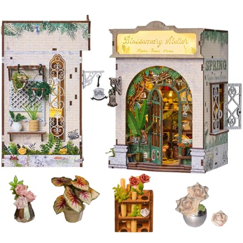 Cjeuxnr DIY Book Nook Kit Miniatur Bücherregaleinsatz 3D Puzzle Dekorative Buchstütze für Erwachsene Halloween Weihnachten Dekorationen Geschenke Blumenwerkstatt Cjeuxnr DIY Book Nook Kit Miniatur Bücherregaleinsatz 3D Puzzle Dekorative Buchstütze für Erwachsene Halloween Weihnachten Dekorationen Geschenke Blumenwerkstatt von Cjeuxnr