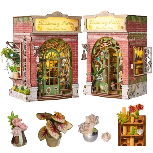 Cjeuxnr DIY Miniatur Book Nook Kit, Holz Puppenhaus Bücherregal Einsatz, 3D Holzpuzzle Buchstützen BücherregalInsert Puppenhaus Kreative Dekorative Einzigartige Geschenke Cjeuxnr DIY Miniatur Book Nook Kit, Holz Puppenhaus Bücherregal Einsatz, 3D Holzpuzzle Buchstützen BücherregalInsert Puppenhaus Kreative Dekorative Einzigartige Geschenke von Cjeuxnr