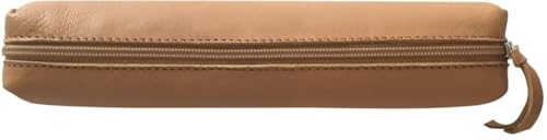 Unbekannt ECHT Leder Schlampermäppchen Slim 2 Farben, Stifte-Etui Rollbox Faulenzer von Clairfontaine