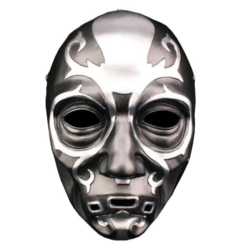 Claofoc Todesser Maske Halloween Death Eater Maske 3D Gruselige Schädelmaske Lucius Malfoy Kostüm Cosplay Harz Requisiten Karikatur Todesser Maske für Party Claofoc Todesser Maske Halloween Death Eater Maske 3D Gruselige Schädelmaske Lucius Malfoy Kostüm Cosplay Harz Requisiten Karikatur Todesser Maske für Party von Claofoc