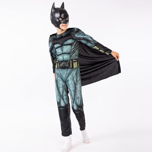 Claofoc Batman Kostüm für Kinder mit Batman Maske Batman Kostüm Herren Anzug Halloween Karneval Cosplay Dress Up Onesies Overall Kostüm (L) von Claofoc