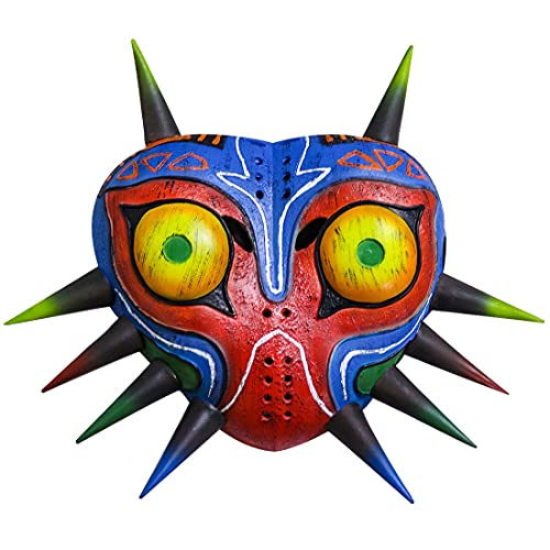 Claofoc Majoras Mask Zelda Figuren Anime Maske 3D Zelda Kostüm Erwachsene Zelda Maske Halloween Cosplay Kostüm Requisite (Latexmaske) von Claofoc