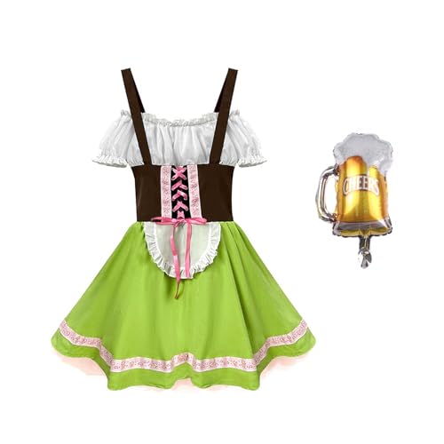 Claofoc Oktoberfest Lederhose für Kinder Jungen Mädchen Trachten Lederhose mit Hüte Oberteile Aufblasbare Bierkrüge Bayerische Beer Costume Cosplay Claofoc Oktoberfest Lederhose für Kinder Jungen Mädchen Trachten Lederhose mit Hüte Oberteile Aufblasbare Bierkrüge Bayerische Beer Costume Cosplay von Claofoc