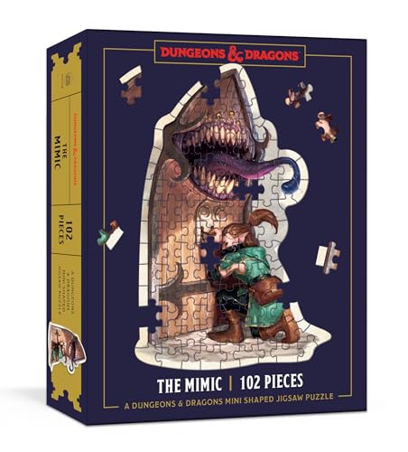Dungeons & Dragons Mini Shaped Jigsaw Puzzle - The Mimic Edition: 102-piece Collectible Puzzle for All Ages von Clarkson Potter