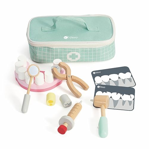 Classic World Arztkoffer Kinder ab 3 Jahre | Arztkoffer Doktorset Kinder mit 18 Teilen | Arzt Spielzeug Kinder für Jungen und Mädchen | Arztkoffer Holz für Rollenspiele Kinder Classic World Arztkoffer Kinder ab 3 Jahre | Arztkoffer Doktorset Kinder mit 18 Teilen | Arzt Spielzeug Kinder für Jungen und Mädchen | Arztkoffer Holz für Rollenspiele Kinder von Classic World