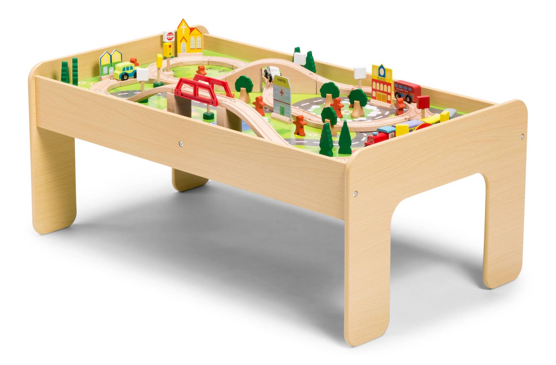 Classic World Eisenbahntisch 90-teilig, Natur Classic World Eisenbahntisch 90-teilig, Natur von Classic World