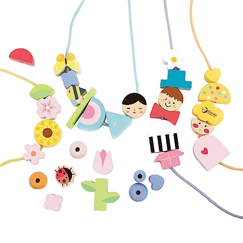 Classic World Fädelkette Figuren | mit 73 Teilen | Blumen, Bienen und Figuren | Lernspielzeug | für Jungen und Mädchen ab 3 Jahre | Motorikspielzeug | Holzspielzeug | kreatives Holzspielzeug Classic World Fädelkette Figuren | mit 73 Teilen | Blumen, Bienen und Figuren | Lernspielzeug | für Jungen und Mädchen ab 3 Jahre | Motorikspielzeug | Holzspielzeug | kreatives Holzspielzeug von Classic World