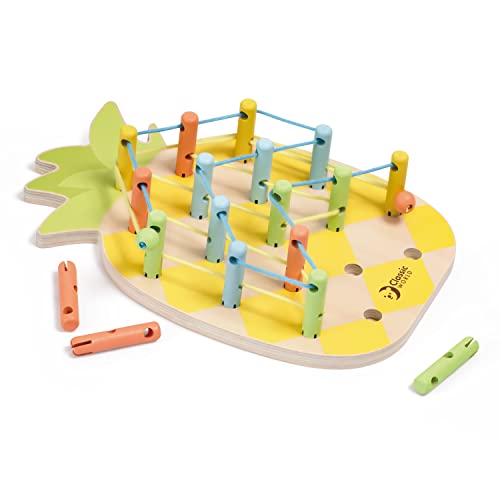 Classic World Fädelspiel Ananas | Lernspielzeug für Kinder ab 3 Jahre | Holzspielzeug für kreatives Spielen | für Jungen und Mädchen | Motorikspielzeug Classic World Fädelspiel Ananas | Lernspielzeug für Kinder ab 3 Jahre | Holzspielzeug für kreatives Spielen | für Jungen und Mädchen | Motorikspielzeug von Classic World
