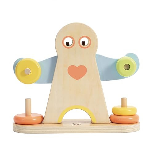 Classic World Gewichtheber Hercules | Holzspielzeug für Kinder ab 3 Jahre | Lernspielzeug für Mädchen und Jungen | Waagespiel | Hand-Augen-Koordination von Classic World