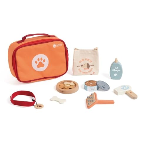 Classic World Holztiere Pflege Spielset in Tasche, 16tlg. Classic World Holztiere Pflege Spielset in Tasche, 16tlg. von Classic World