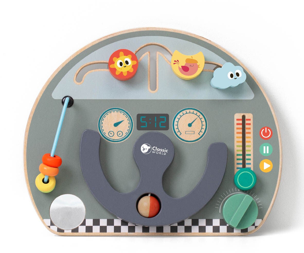 ClassicWorld Aktivitätsspielzeug Reise-Thema Busy Board, Babyspielzeug von Classic World