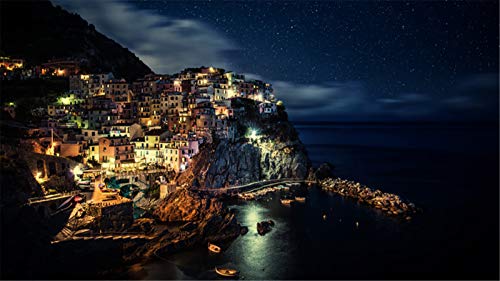 ClassicJP 1000-Teilige Puzzlespiele Grown Ups Puzzle Manarola Night Sea Night Ocean Seelandschaft Für Erwachsene Kinder ClassicJP 1000-Teilige Puzzlespiele Grown Ups Puzzle Manarola Night Sea Night Ocean Seelandschaft Für Erwachsene Kinder von ClassicJP
