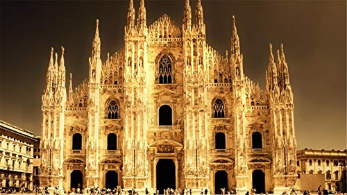 ClassicJP Für Kind Erwachsene Spielzeug Geschenk DIY Spiel Puzzle Kathedrale In Mailand Puzzle 1000 Stück Puzzles von ClassicJP